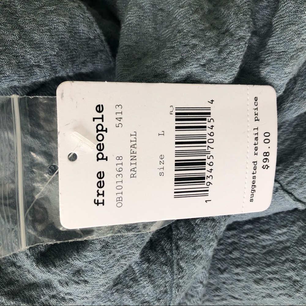 Free People Hidden Valley Button Down Shirt Large - Picture 8 of 8